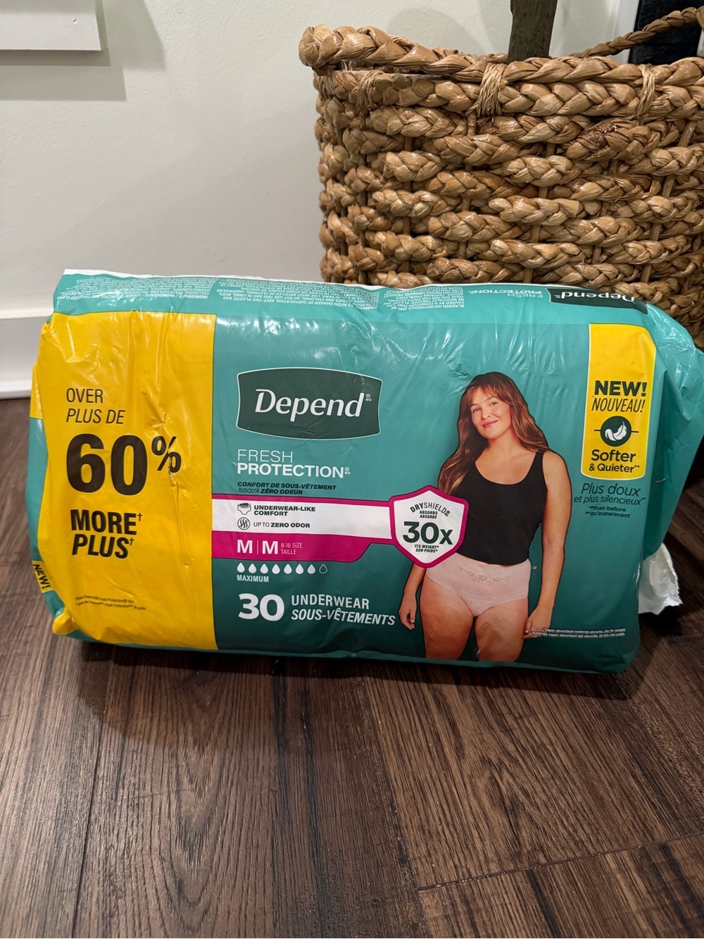 30 Count Depend Fresh Protection Medium Adult Incontinence Underwear For Women